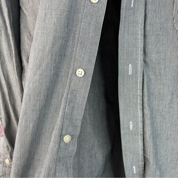 Nicole Miller button down shirt long sleeve white Gray Casual Button Down Shirt - Picture 9 of 14